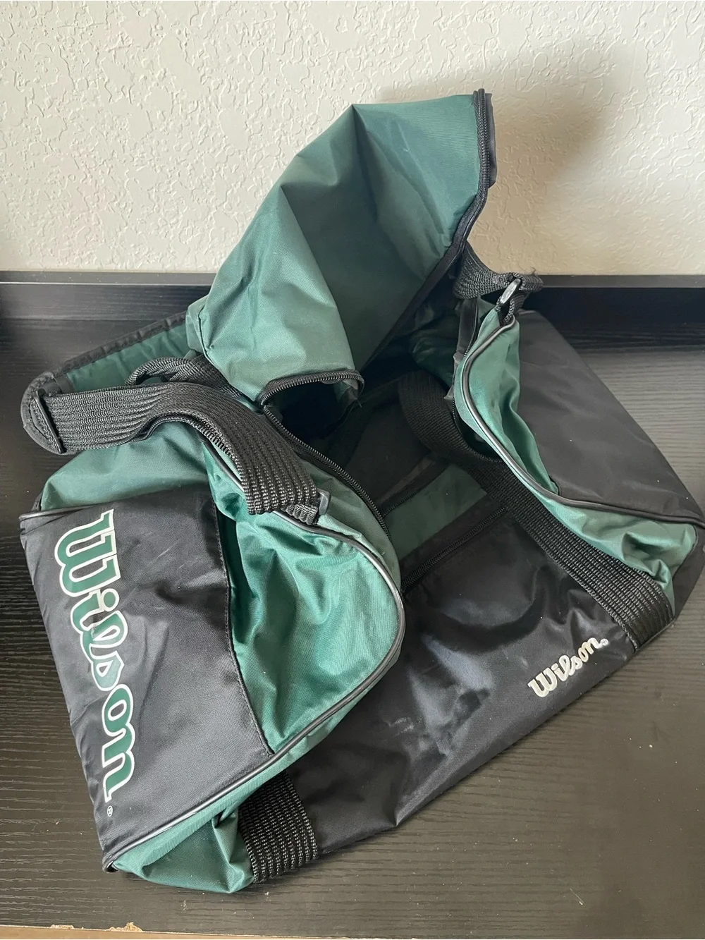 Wilson Black and Green Men's Duffel Bag